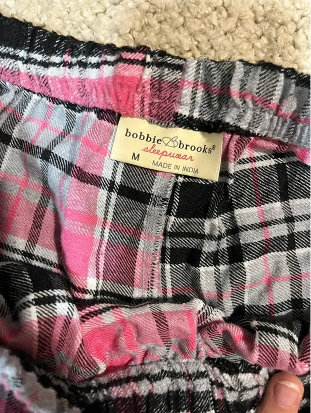 Bobby brooks woman sleepwear pants pajama M pink black